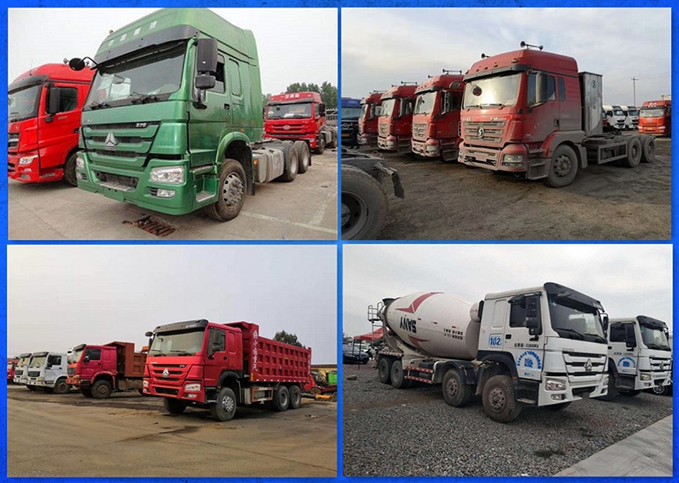 二手自卸车出口，二手牵引车出口